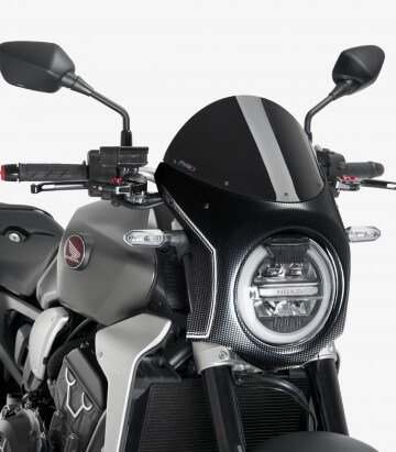 Windschild Puig Retro Honda CB1000/650R Neo Sports Cafe Schwarz 3143N