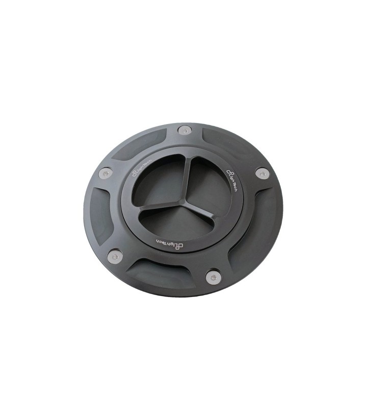 Bouchon de réservoir à vis LighTech noir pour plusieurs modèles Aprilia et Ducati