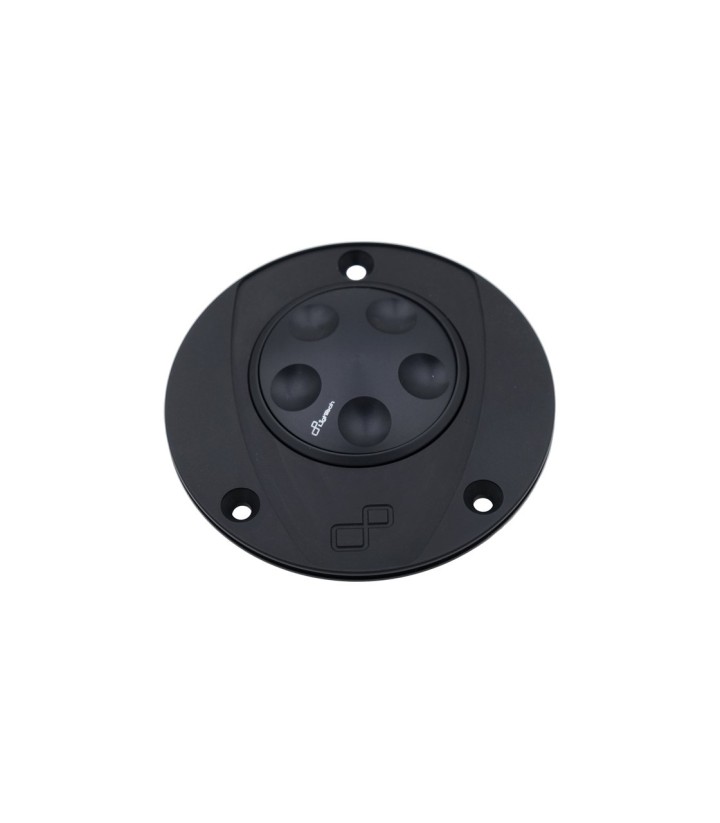 Tampão de depósito de fecho rápido LighTech em preto para vários modelos de Aprilia e Triumph