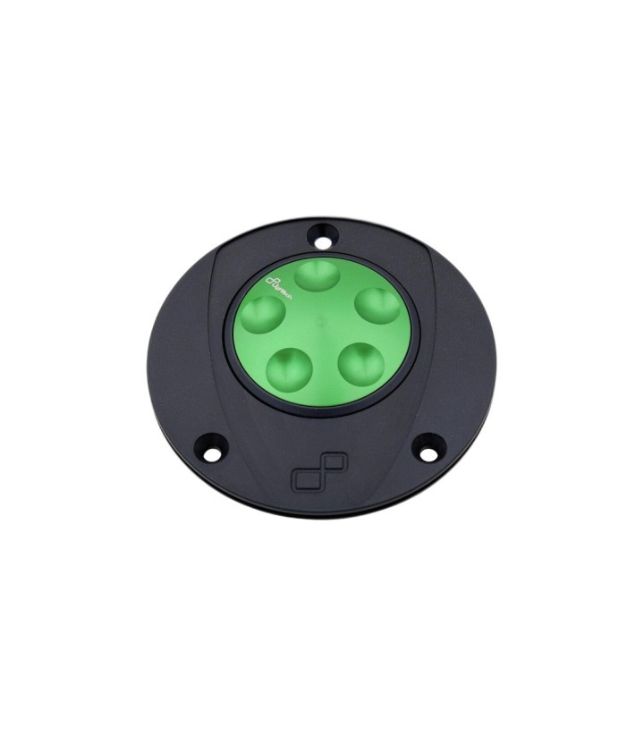 Tampão de depósito de fecho rápido LighTech em verde para vários modelos de Kawasaki