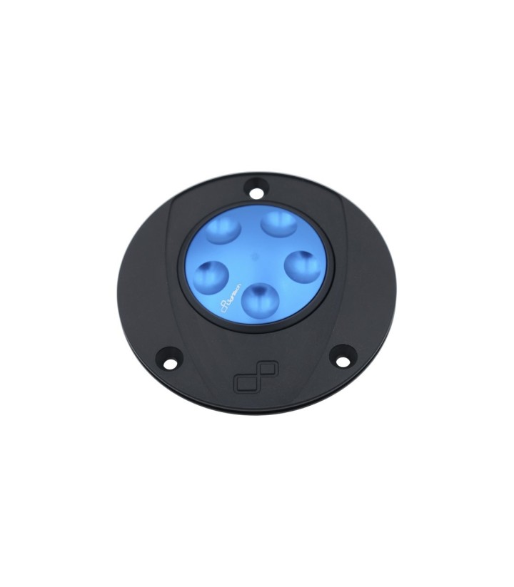Tampão de depósito de fecho rápido LighTech em azul-cobalto para vários modelos de Ducati e Yamaha