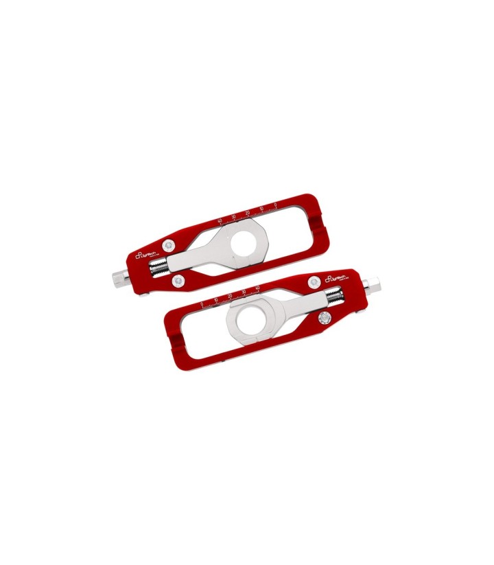 LighTech Chain Adjusters in Red for Aprilia RSV 4 1000 (09-14), Tuono V4 1000 (11-14)