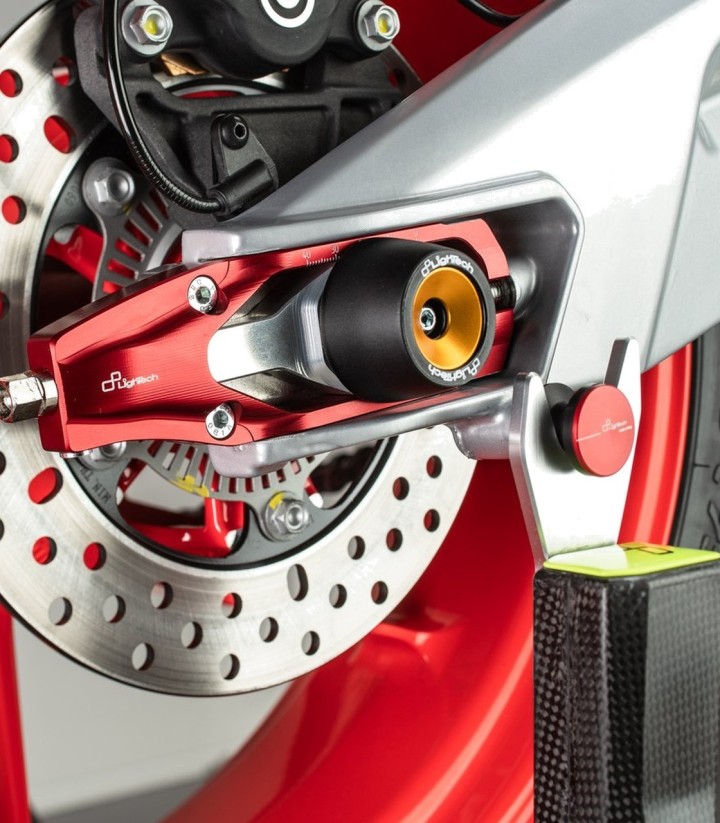 LighTech-kettingspanners in rood voor Aprilia RS 660 (20-25), Tuono 660 (20-25)
