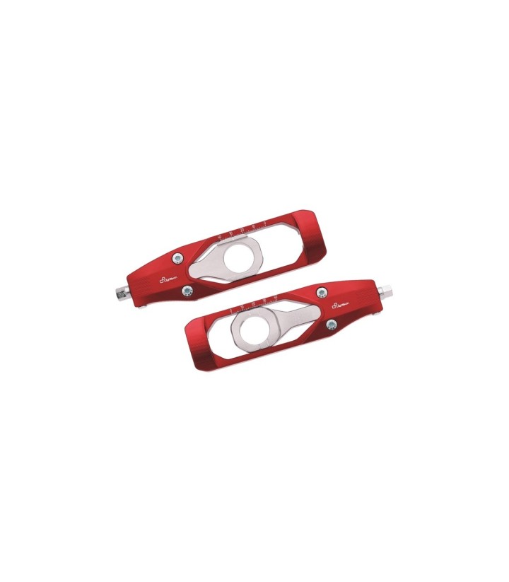 Tendeurs de chaîne LighTech coloris rouge pour Aprilia RSV 4 1100 (20-25), Tuono V4 1100 (21-25)