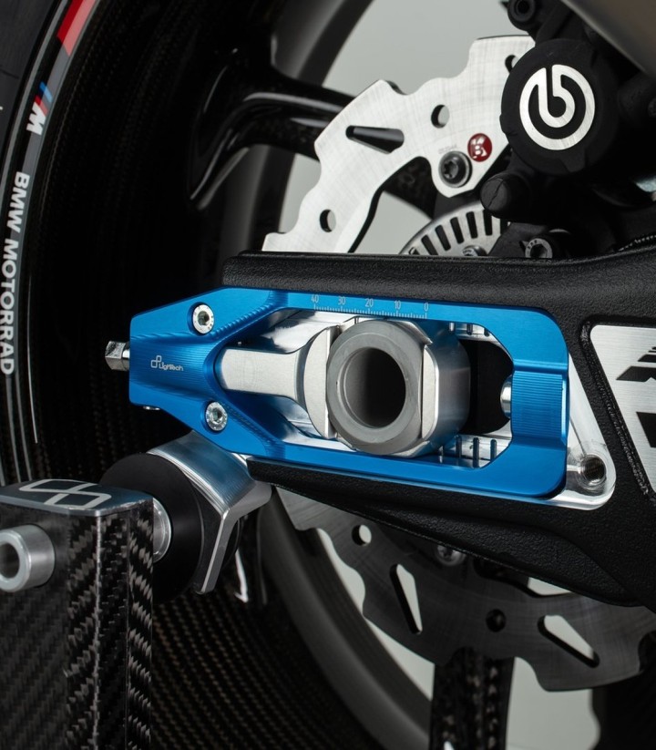 Tensores de corrente LighTech em azul-cobalto para BMW M 1000 R/RR (22-24), S 1000 R (21-25), S 1000 RR (19-25)