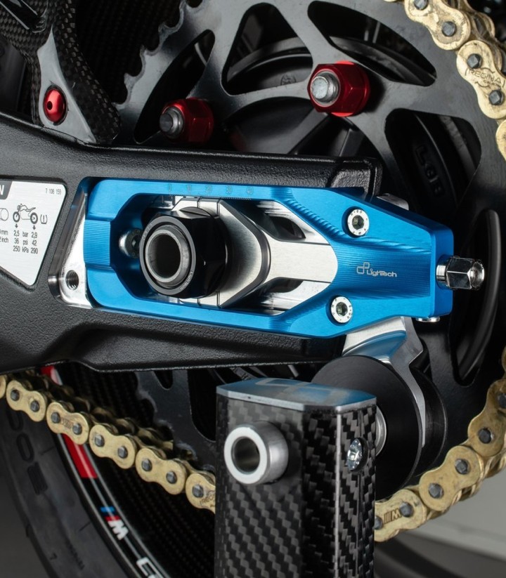 Tensores de Cadena LighTech en Azul Cobalto para BMW M 1000 R/RR (22-24), S 1000 R (21-25), S 1000 RR (19-25)