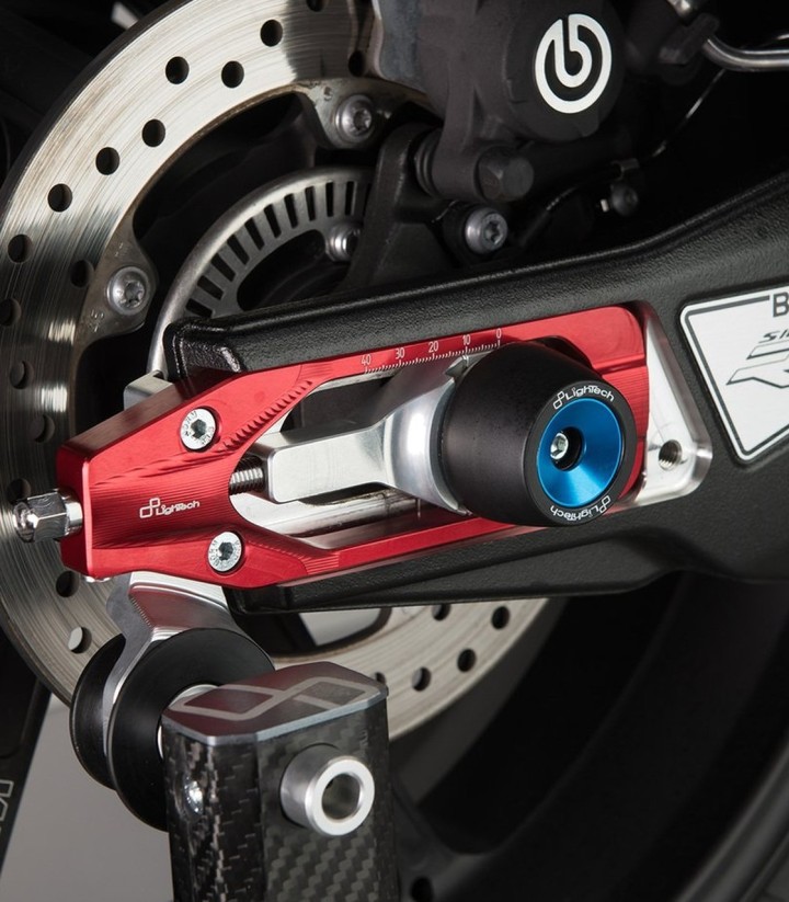 LighTech Kettenspanner in Rot für BMW M 1000 R/RR (22-24), S 1000 R (21-25), S 1000 RR (19-25)