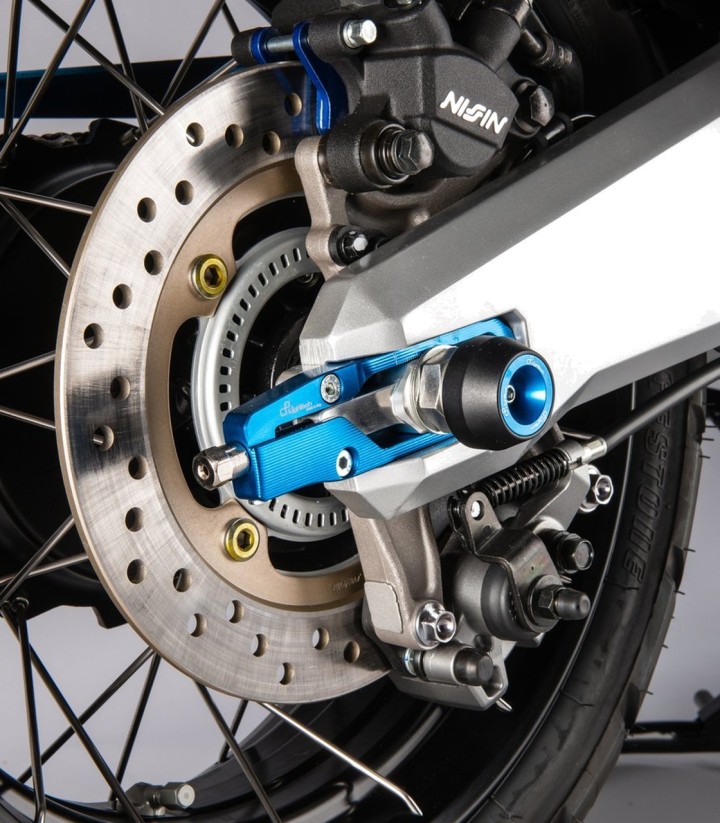 LighTech Chain Adjusters in Cobalt Blue for Honda X ADV 750 (17-25)