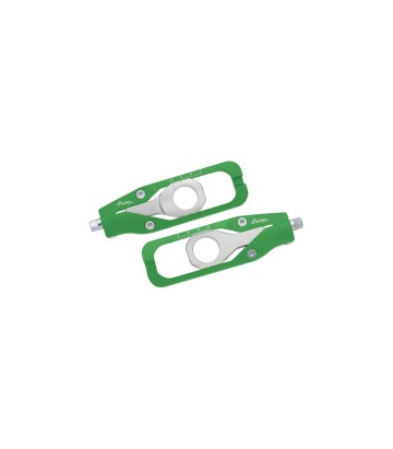Tendeurs de chaîne LighTech coloris vert pour Kawasaki ZX 10 R (16-25)