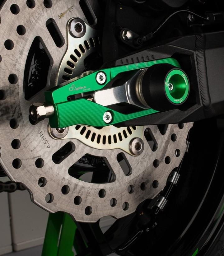 Tensores de Cadena LighTech en Verde para Kawasaki Z 900 (17-25), ZX 6 R (09-17)