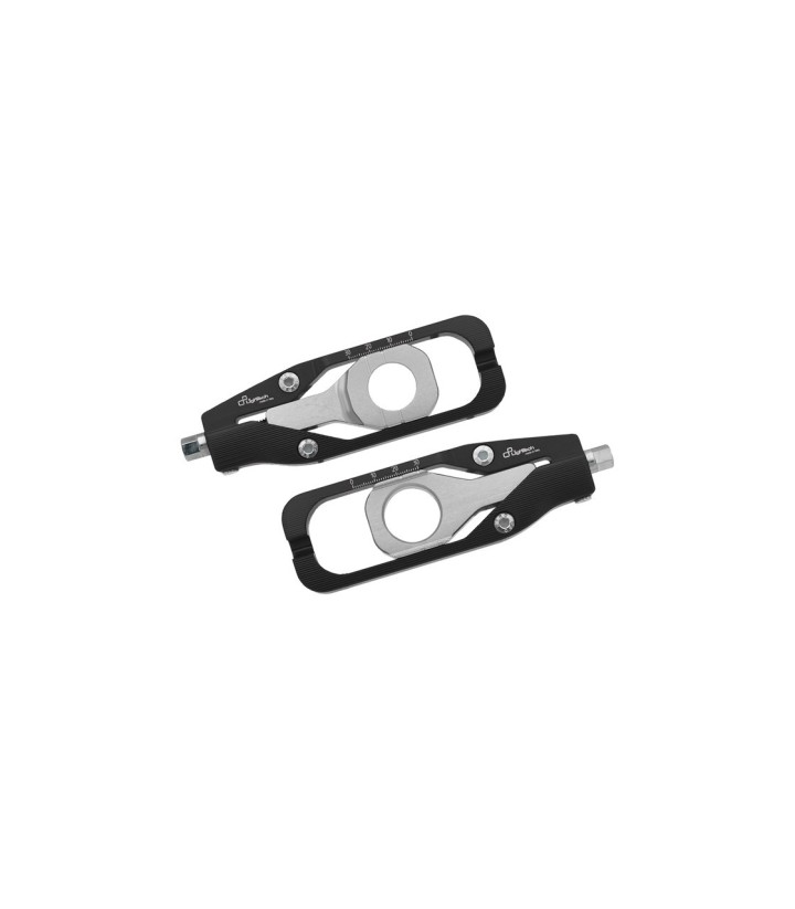 LighTech Chain Adjusters in Black for Kawasaki ZX 6 R (09-25)