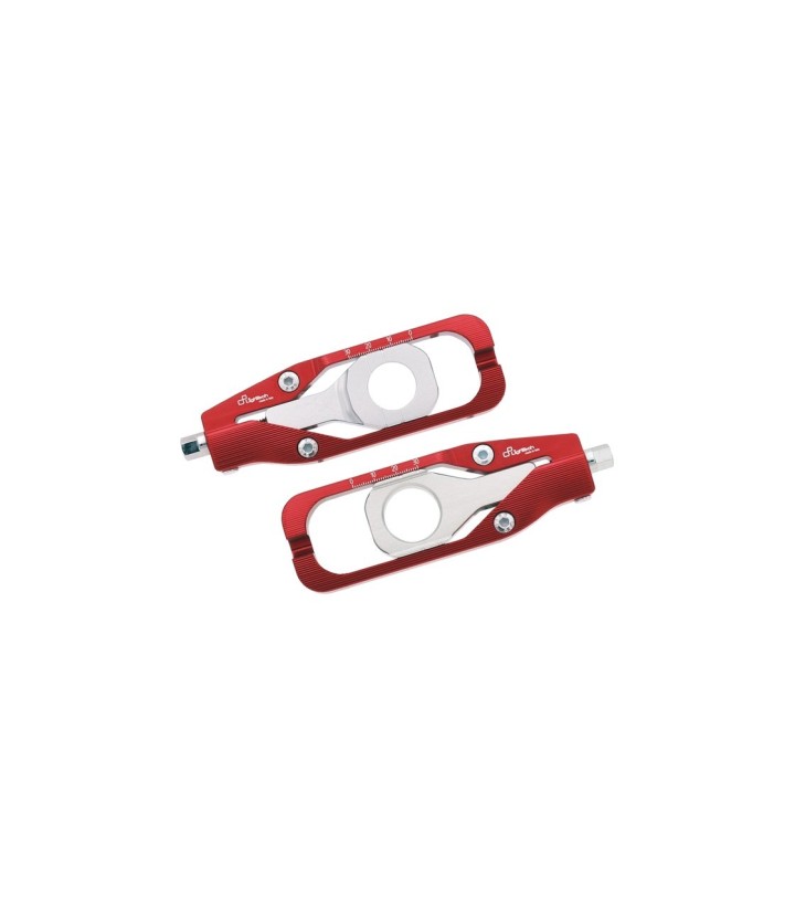 LighTech Chain Adjusters in Red for Kawasaki ZX 6 R (09-25)
