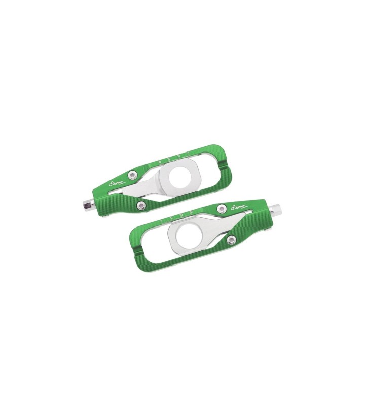 LighTech Chain Adjusters in Green for Kawasaki ZX 6 R (09-25)