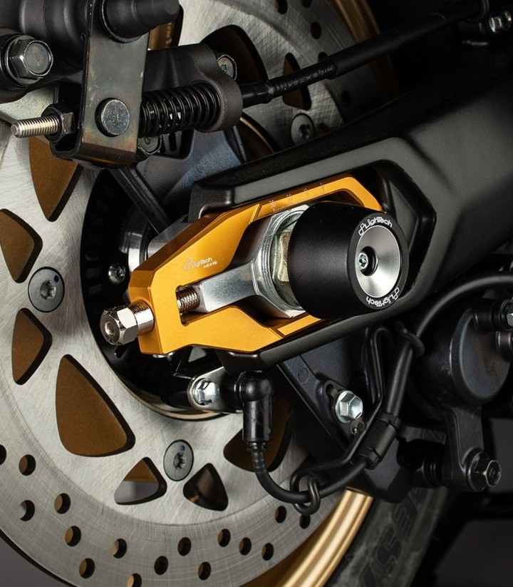 LighTech Chain Adjusters in Gold for Yamaha TMAX 500 (08-11), 530 (12-24), 560 (20-25)