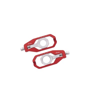 LighTech Chain Adjusters in Red for Yamaha TMAX 500 (08-11), 530 (12-24), 560 (20-25)