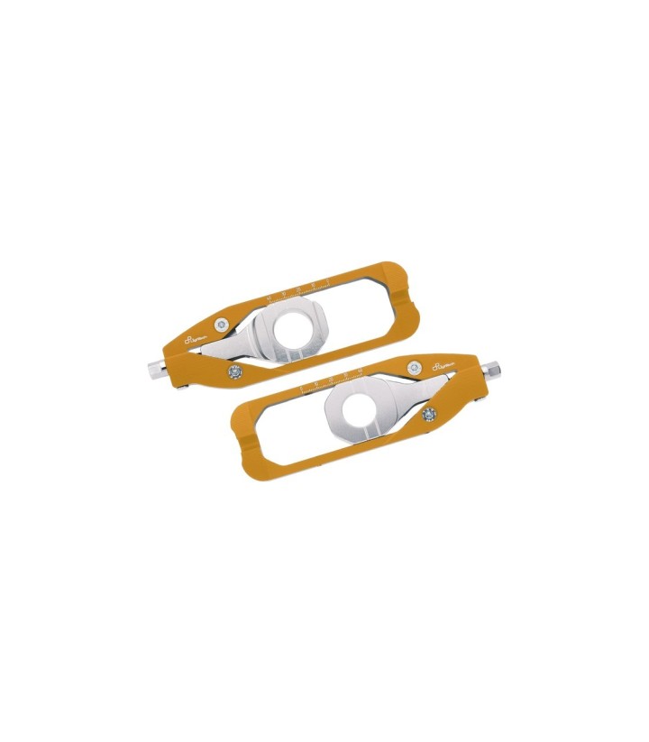 LighTech Chain Adjusters in Gold for Yamaha YZF R1 (09-14)