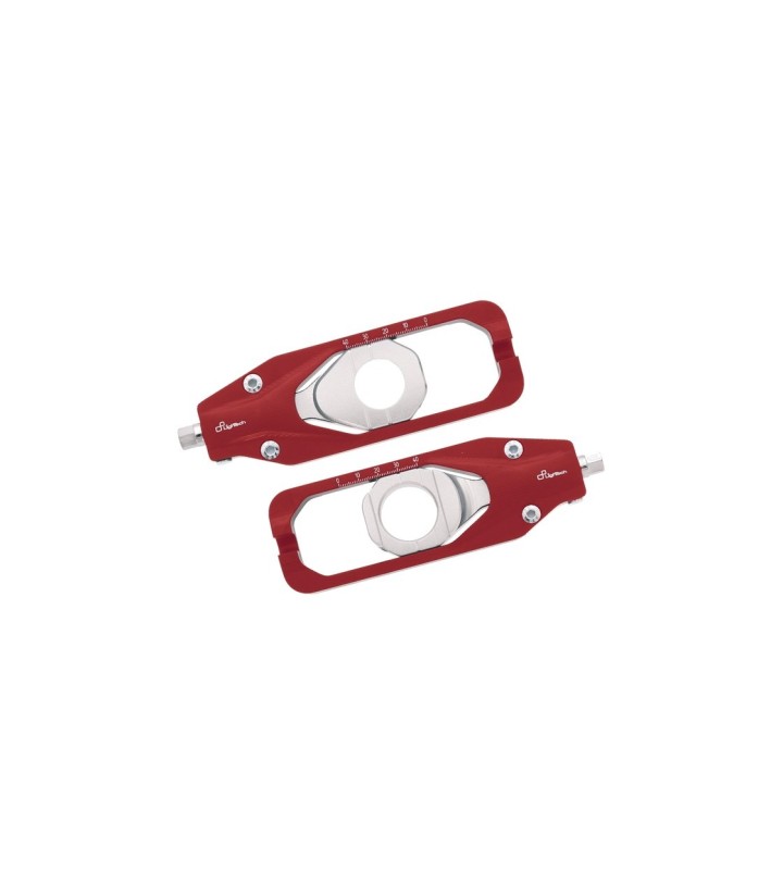 Tendeurs de chaîne LighTech coloris rouge pour Yamaha YZF R1 (20-23)