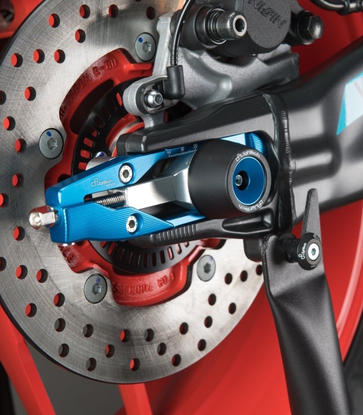 Tendicatena LighTech blu cobalto per Yamaha MT 09 (21-25), MT 09 Tracer (21-24), R9 (25), XSR 900 (21-25)
