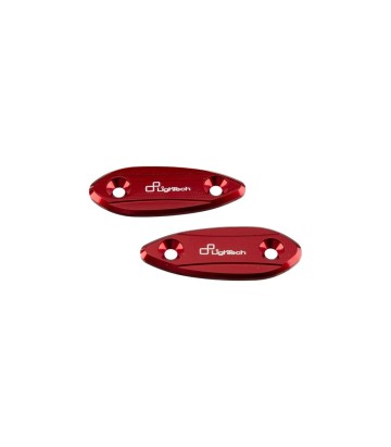 Tapas de Retrovisor LighTech en Rojo para Kawasaki ZX 6 R (09-12)