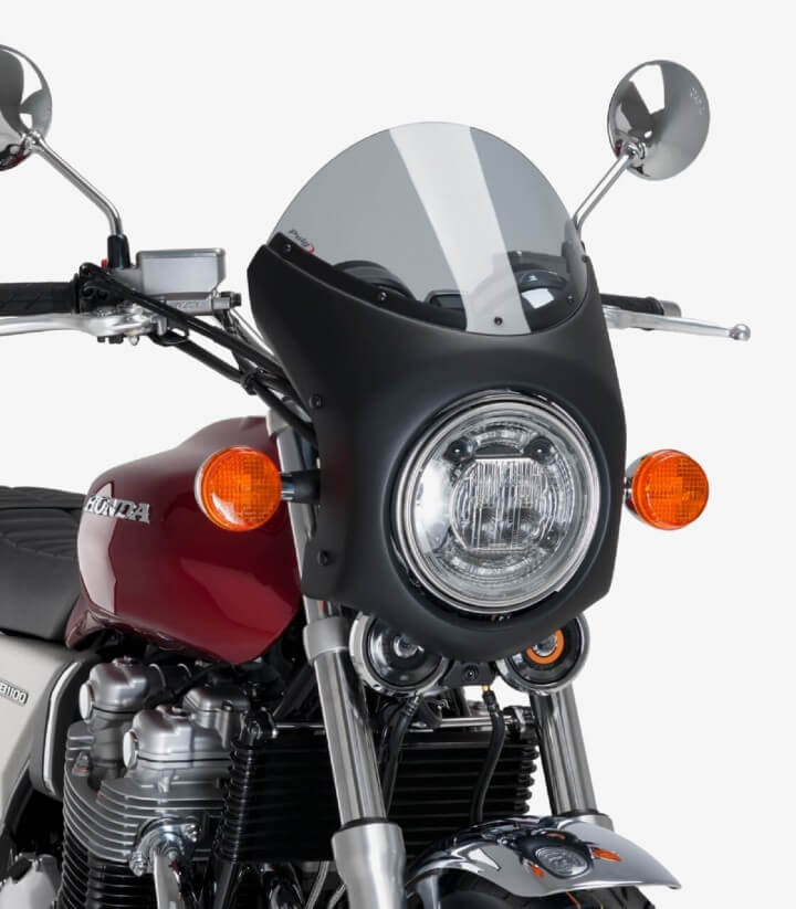 Windschild Puig Retro Honda CB1100, Triumph Speed/Street Twin, Thruxton 1200, Mash Black Seven Getönt 9553H