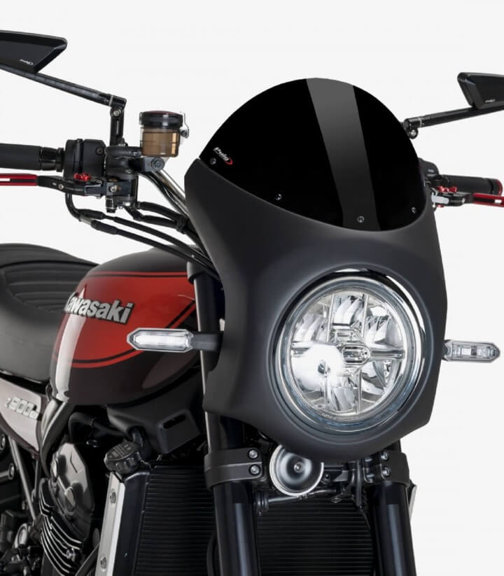 Kawasaki Z900RS Puig Retro Black Windshield 9595N