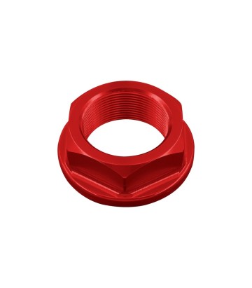 Tuerca de Dirección LighTech M25 x 1 en Rojo para varios modelos de Kawasaki y Triumph