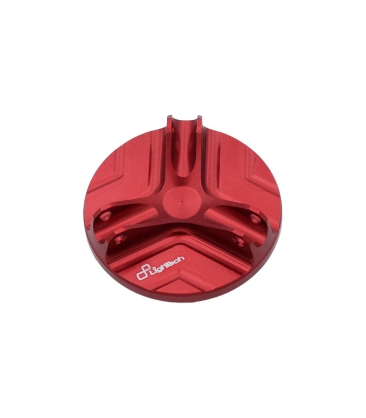 LighTech Öleinfülldeckel M20 x 1,5 in Rot für several Aprilia, Moto Guzzi and Suzuki models