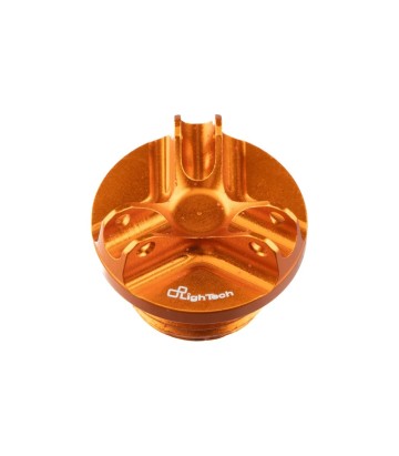 LighTech Oil Filler Cap M24 x 3 in Orange for several KTM and MV Agusta models