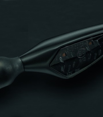 Kellermann Rhombus Dark knipperlichten, zwart 148100+148150