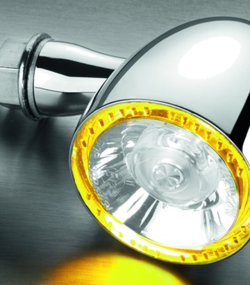 Piscas com luz de presença Kellermann Bullet 1000 em cromado 181100x2