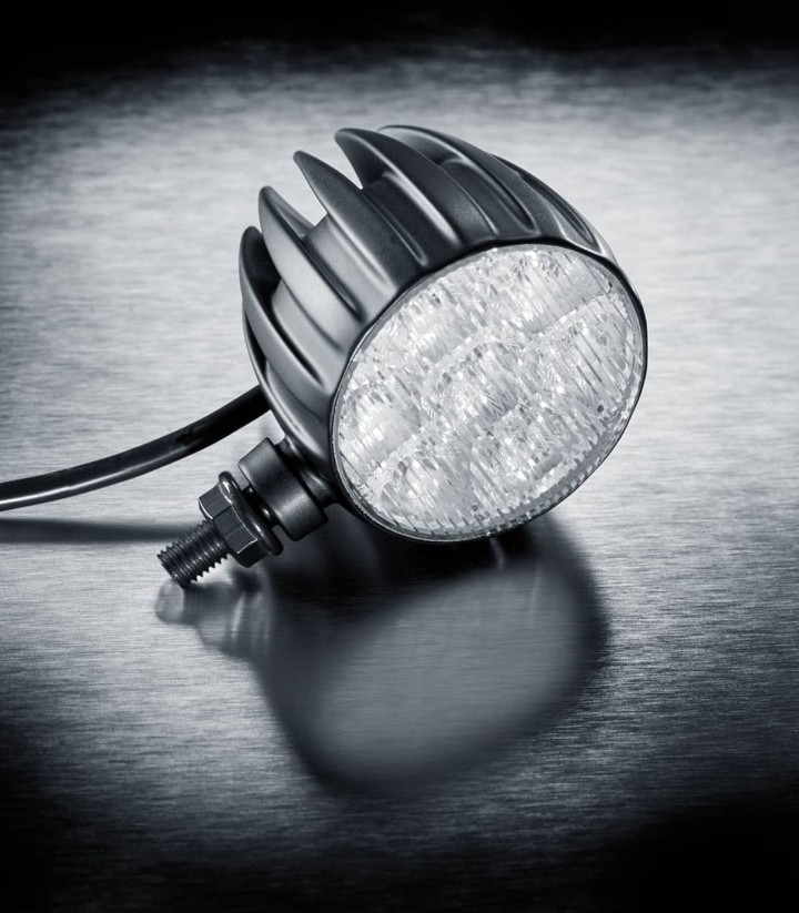 Kellermann Dayron i Classic Tagfahrleuchten mit Blinkern, U-Adapter und warmweißem Licht 113610x2