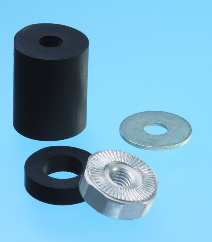 Kellermann-set met montagerubber en moer type 3 van 20 mm 100921