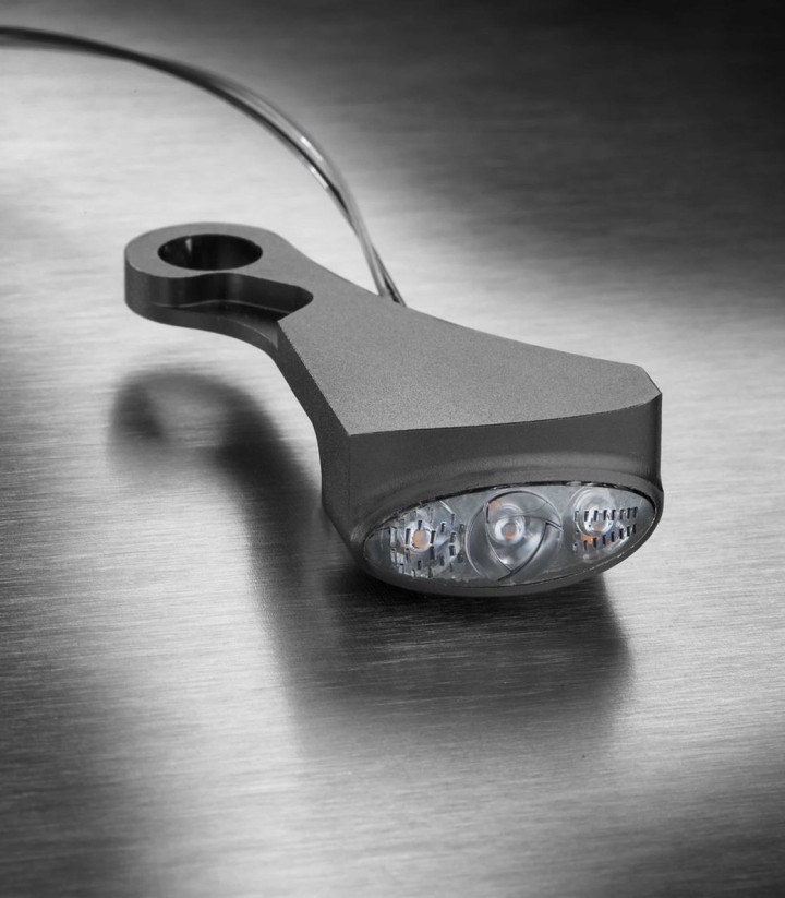 Kellermann Dash M knipperlichten, zwart, voor Harley-Davidson Softail (18-24) 188110+188115