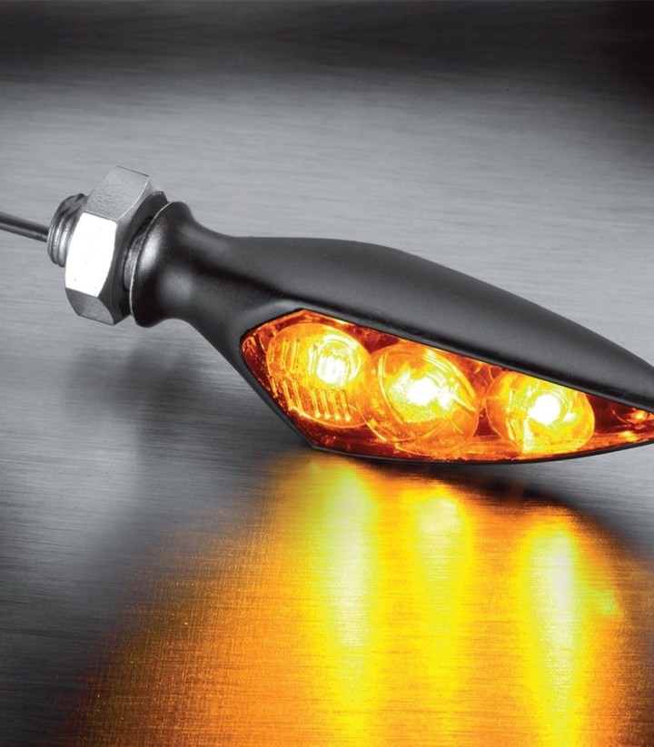 Kellermann Rhombus S Dark knipperlichten, zwart 168100+168150