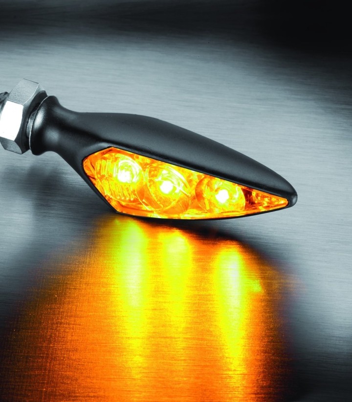 Kellermann Rhombus S Extreme Indicators in Black with Tinted Lens 167200+167250