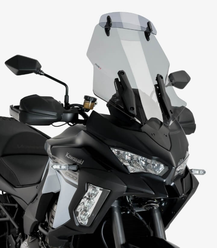 Kawasaki Versys 1000 Puig Touring with Visor Smoked Windshield 3731H