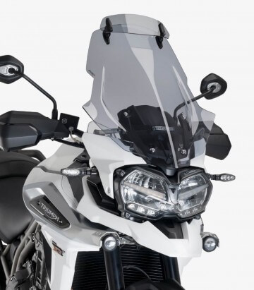 Triumph Tiger 1200 (2020 - 2021), Tiger Explorer (2018 - 2021) Puig Touring with visor Smoked Windshield 9614H