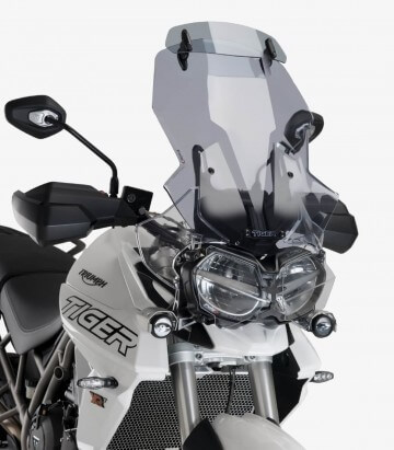 Triumph Tiger 800 (2018 - 2019) Puig Touring with visor Smoked Windshield 9658H