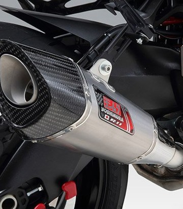 Escape Yoshimura R-11 Acero satinado con punta de carbono para Suzuki GSXS 1000 Katana (19-20) 1f0-199-5e30