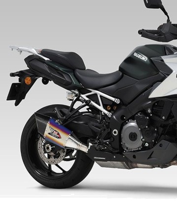 Escape Yoshimura R-11Sq Titanio azul con punta de carbono para Suzuki GSXS 1000 (22-26) 110-19e-l16g1