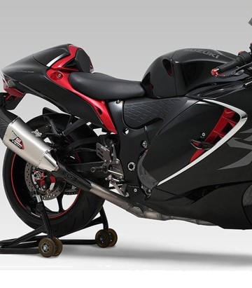 Escape Yoshimura R-11Sq Acero satinado con punta de carbono para Suzuki GSX 1300 R Hayabusa (21-26) 1f0-592-l13g1