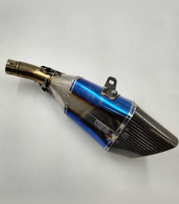 Escape Yoshimura R-11Sq JMCA Titanio azul para Suzuki GSXS 750 (17-25) 110-150-l16g0
