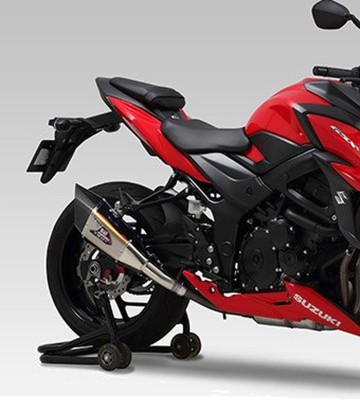 Escape Yoshimura R-11Sq JMCA Titanio azul para Suzuki GSXS 750 (17-25) 110-150-l16g1