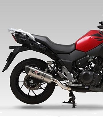Escape Yoshimura JMCA R-77S Acero con punta de carbono para Suzuki DL 250 V Strom (17-23) 110-130-5w50