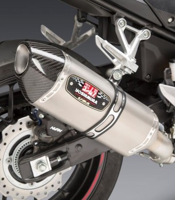 Escape Yoshimura R-77 Acero con punta de carbono para Honda CBR 500 R (21-24) 12553b0520