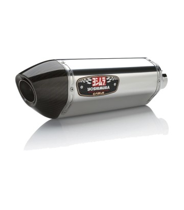 Escape Yoshimura R-77 Trapezoidal Acero con punta de carbono para Suzuki GSX-R 600 (11-19) 11600e0520