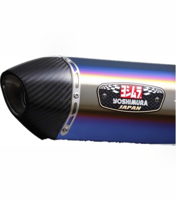 Escape Yoshimura R-77S JMCA Titanio azul con punta de carbono para Yamaha XC 125 R Majesty S (14-20) 110-364-5181b