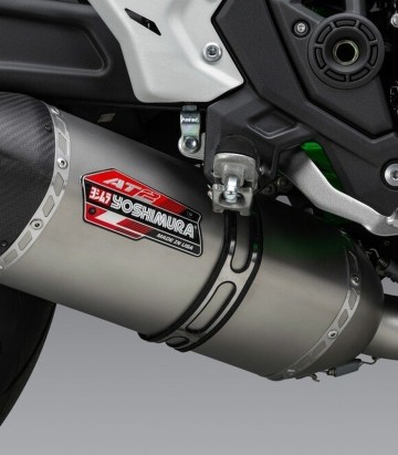 Escape Yoshimura AT2 SS Acero con punta de carbono para Kawasaki Ninja 650 (17-24), Z 650 (17-24) 14651am521