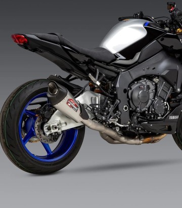 Escape Yoshimura AT2 con colector Acero con punta de carbono para Yamaha MT 10 (22-24) 13101cp520