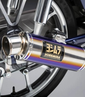 Escape Yoshimura GP-Magnum Type-Up Titanio azul para Honda Z 125 MA Monkey (18-19) 110a-400-5y80b